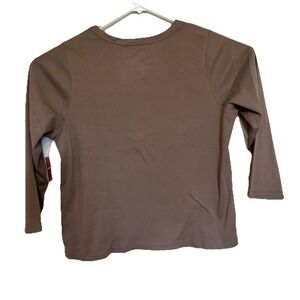 Avenue‎ NWT Weekend Tee Long Sleeve Brown Plus Size 22/24